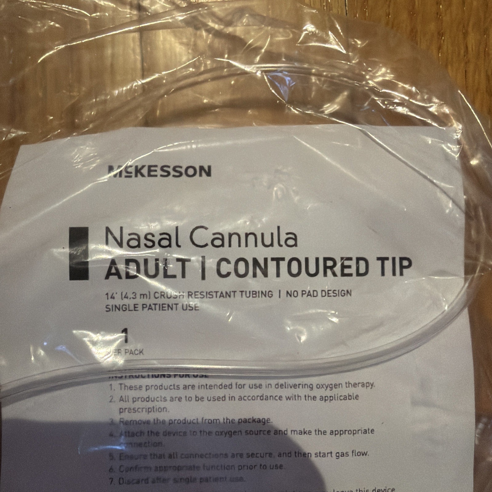 McKesson Nasal Cannula Adult Contoured Tip 14′ 4.3 m Brand New