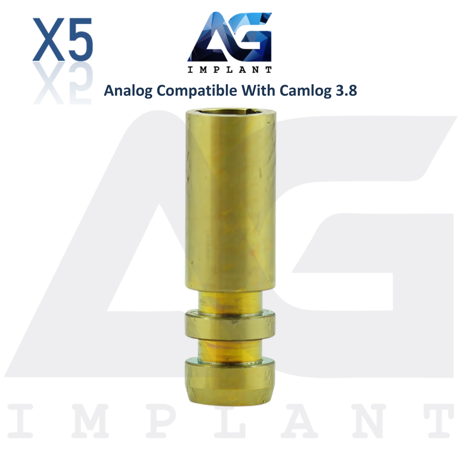 5 Fixture Analog Compatible with BioHorizons® CAMLOG® Ø3.8mm Dental Lab