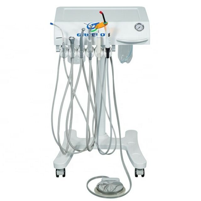 Dental Treatment Unit Adjustable Mobile Cart +LED Curing Light+Scaler GU-P302 4H