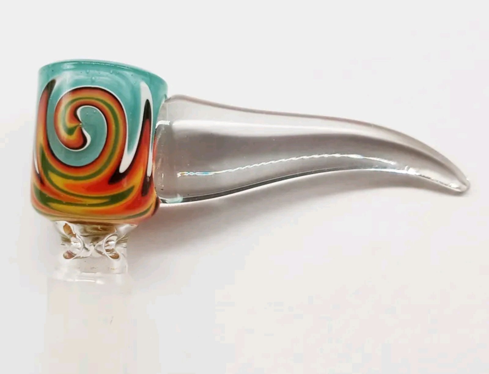 Bong deep barrel Glass Slide Bowl 18mm Tobacco Hookah Bong multiple colors nice