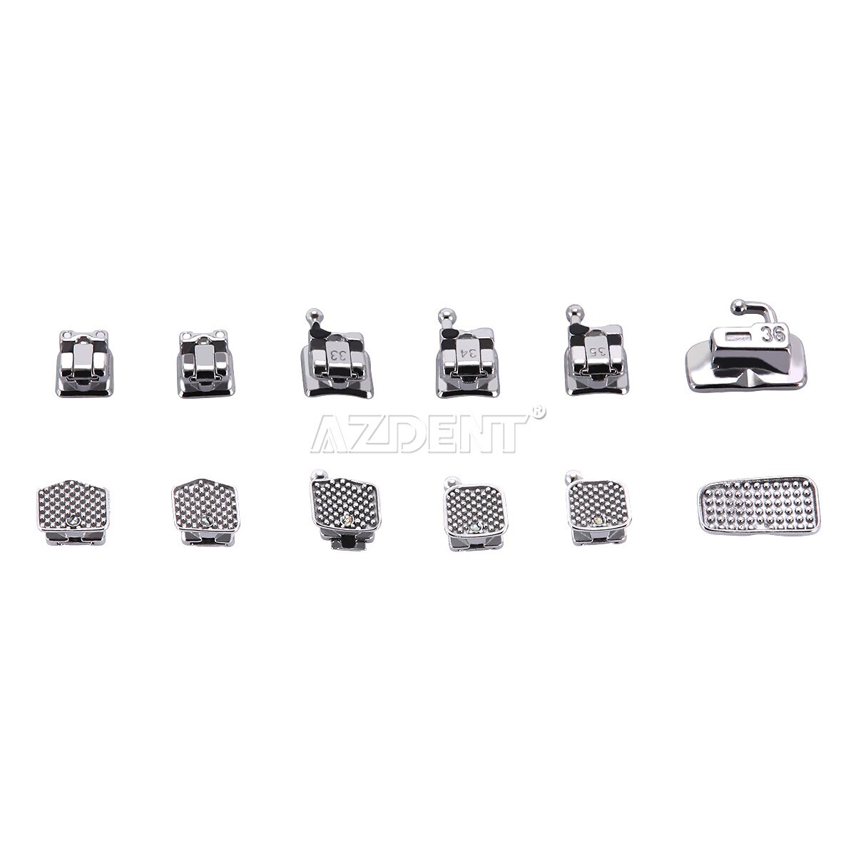 Dental Orthodontic Self Ligating Brackets Super Elastic NiTi Arch Wire Roth 022