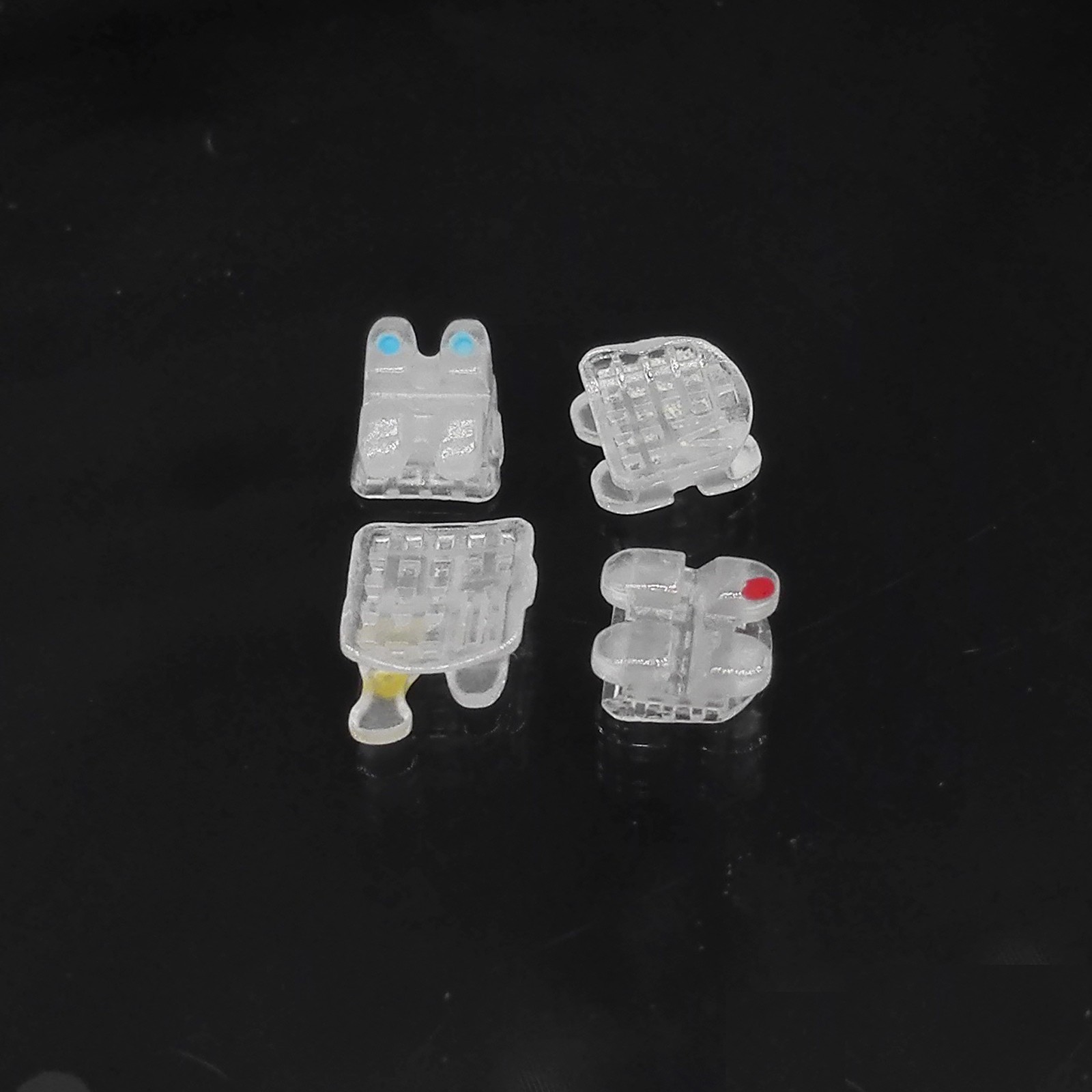 Dental ORMAER Orthodontic Ceramic Brackets Dental MBT Roth 022/018 3/345 Hooks