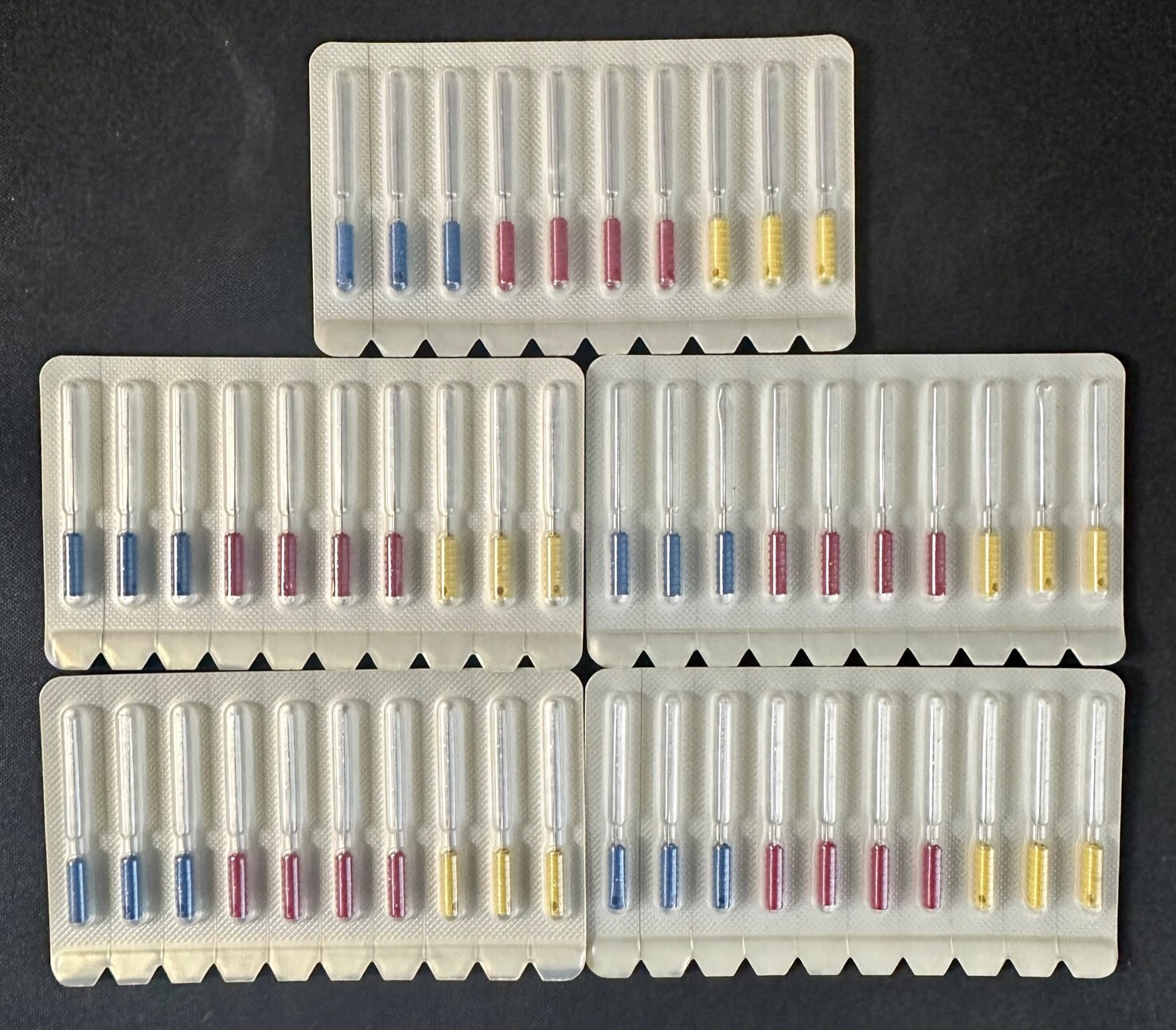 Dental Barbed Broach Stainless Steel Assorted Sizes 2,3,4 Germany 5 blister pack