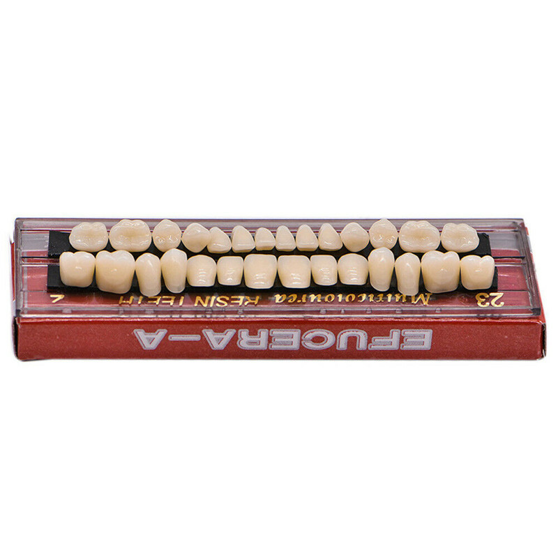 560pc 20 Full Set Denture 23# Shade A2 Acrylic Resin Teeth Upper Lower Dental US