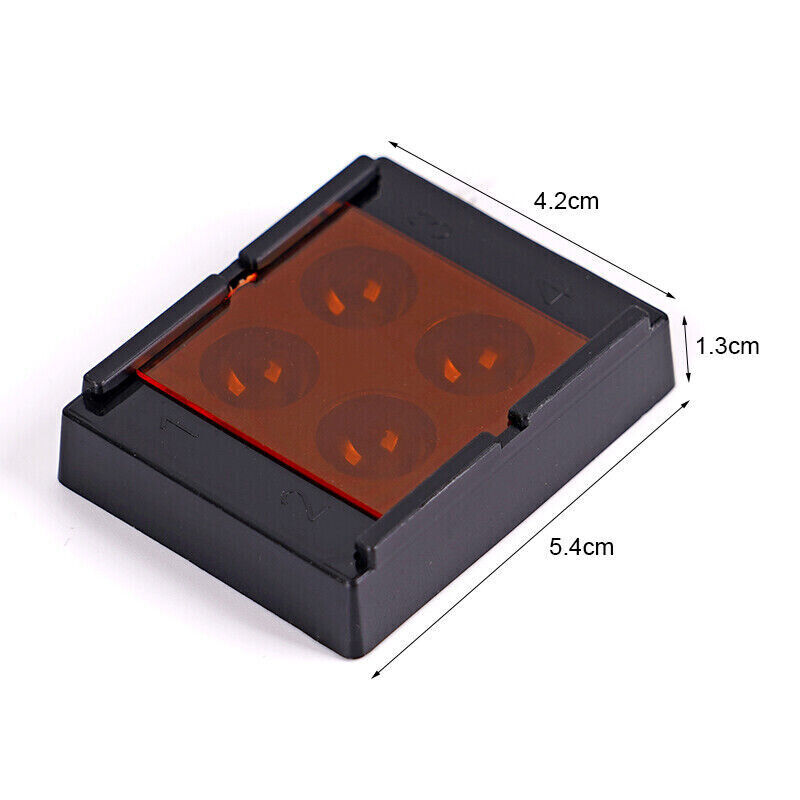 4 Holes Dental Veneer Storage Box Teeth Patch Shading Light Retainer Molar Box