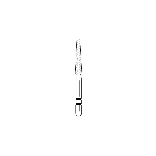 Abrasive Technology Two Striper FG 701.9 Flat End Taper Coarse Diamond Burs 5/Pk