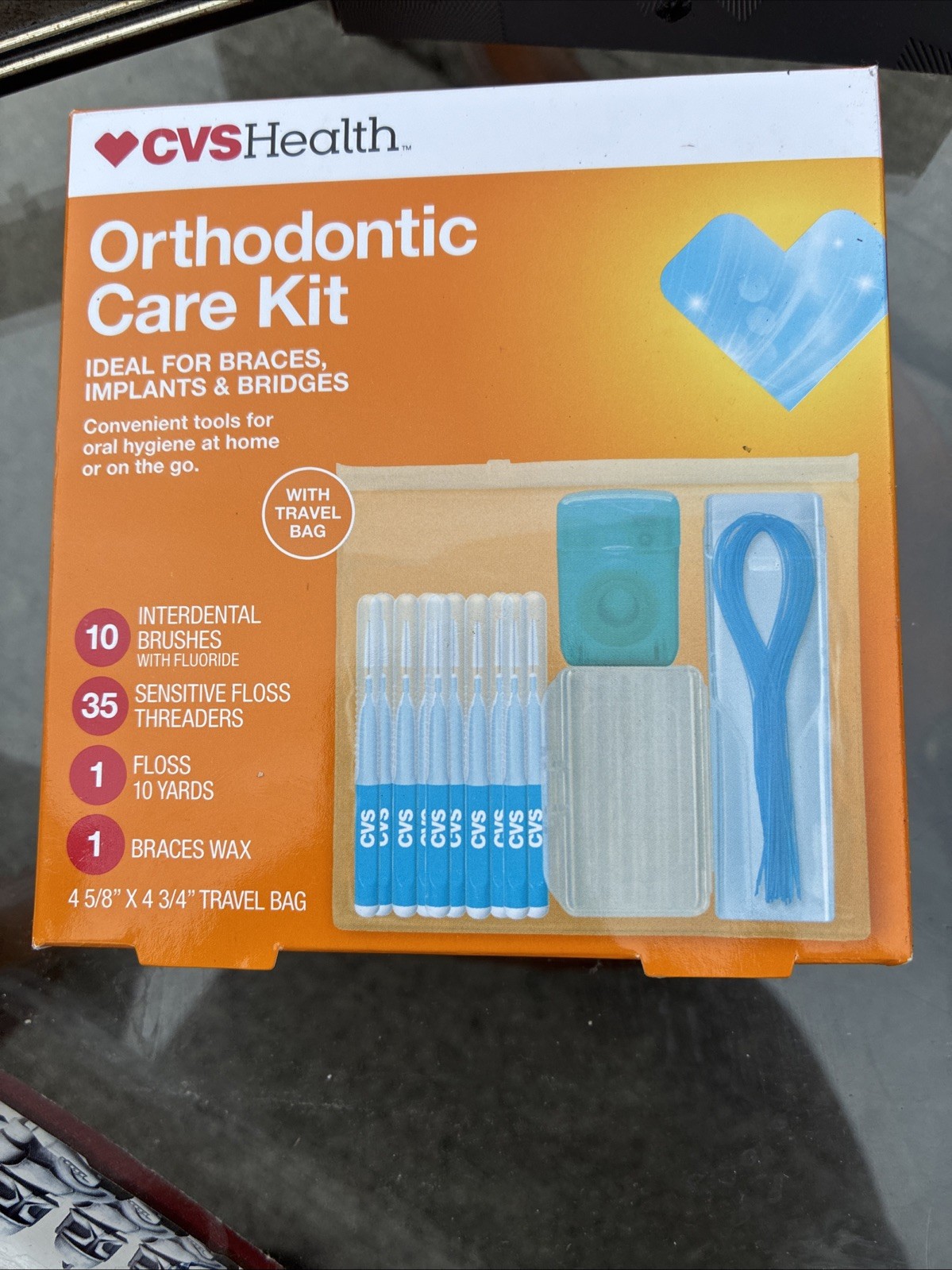 CVS ORTHODONTIC CARE KIT FOR BRACES, IMPLANTS, BRIDGES – NEW IN BOX