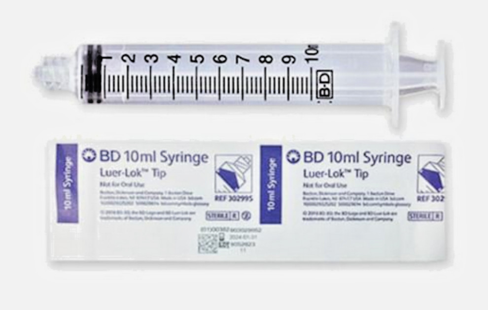 20 BD Luer-Lok Tip 309695 Control Syringe Single Use 10 mL New Sealed 8-2028 Exp