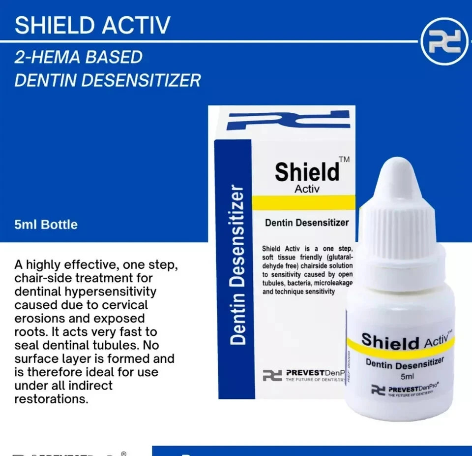 Denpro Shield Activ Dentin Tooth Desensitizer 5ml For Dental Use (Free Shipping)