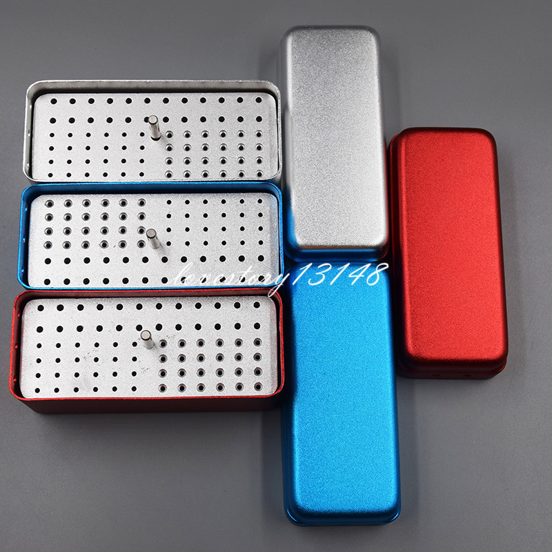 3x Dental Endo Sterilization Organizer Holder Container Box 72 Holes Burs File