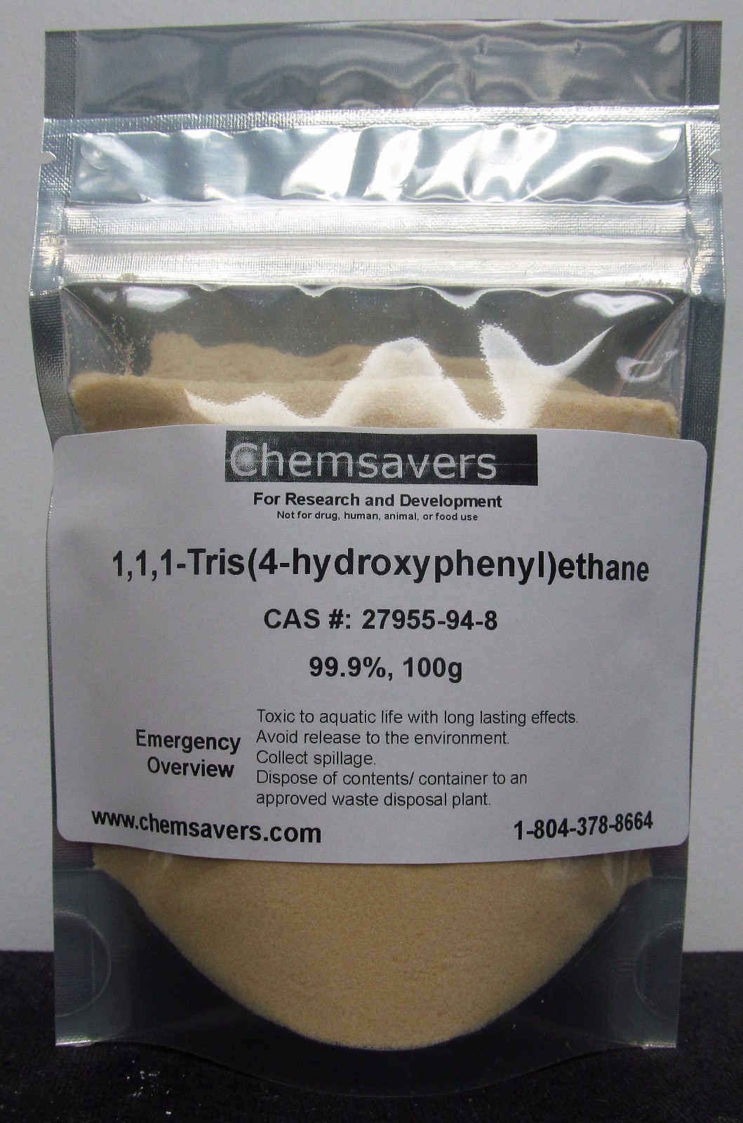 1,1,1-Tris(4-hydroxyphenyl)ethane, 99.9%, 100g