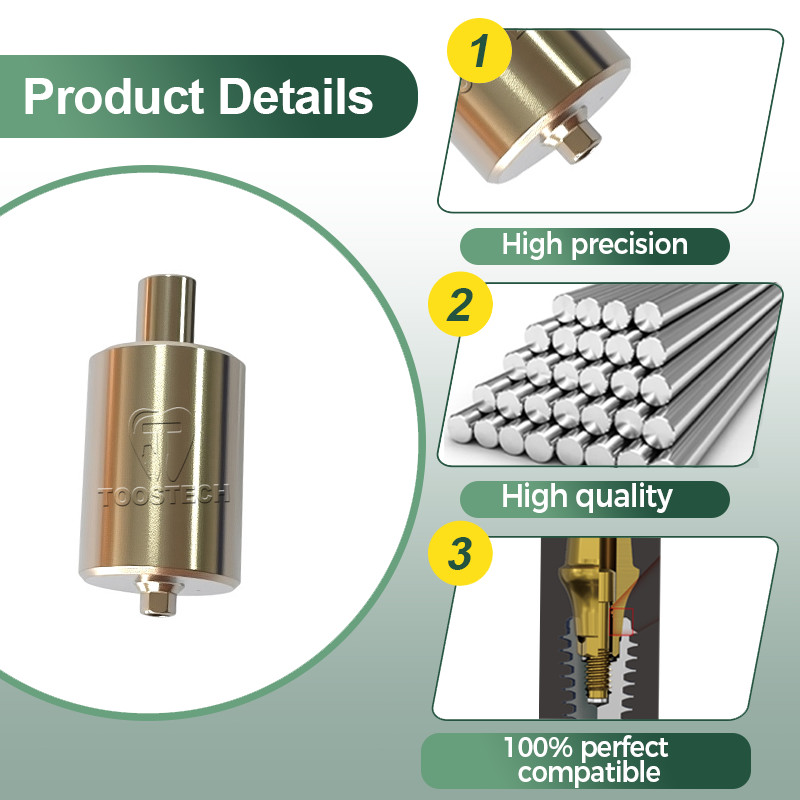 Titanium Pre-milled Blank Abutment fits to Zimmer TSV 3.5/4.5 for NT-trading
