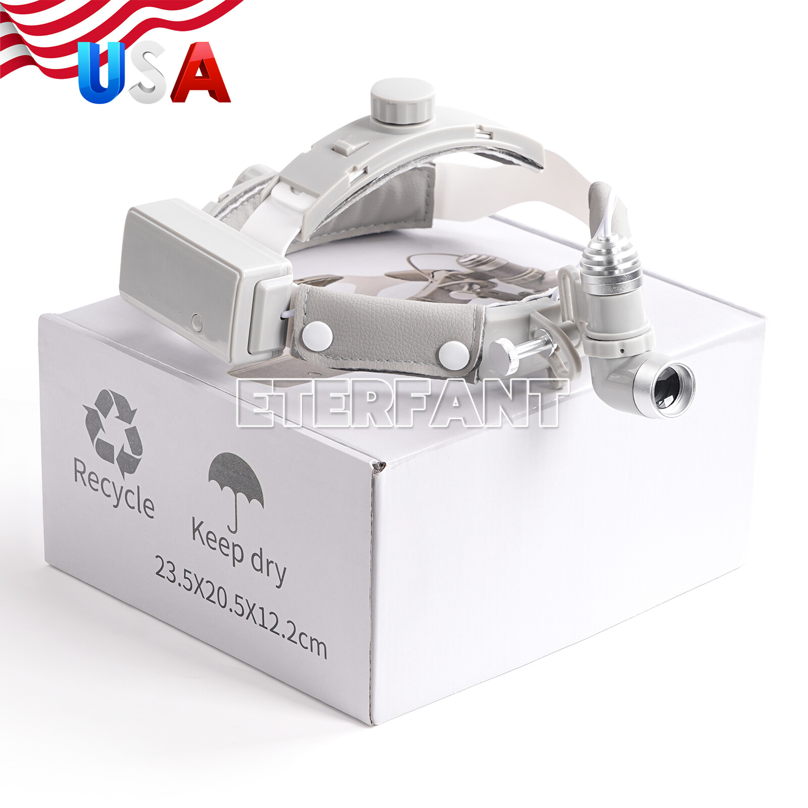 10W LED Dental Medical Headband Head Light Good Light Spot ENT Specific Headlamp