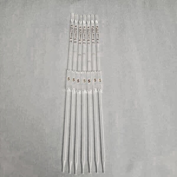 Corning Volumetric Pipet 5 ml TD Grade A 39.2 cm White Total of 7 Pipets