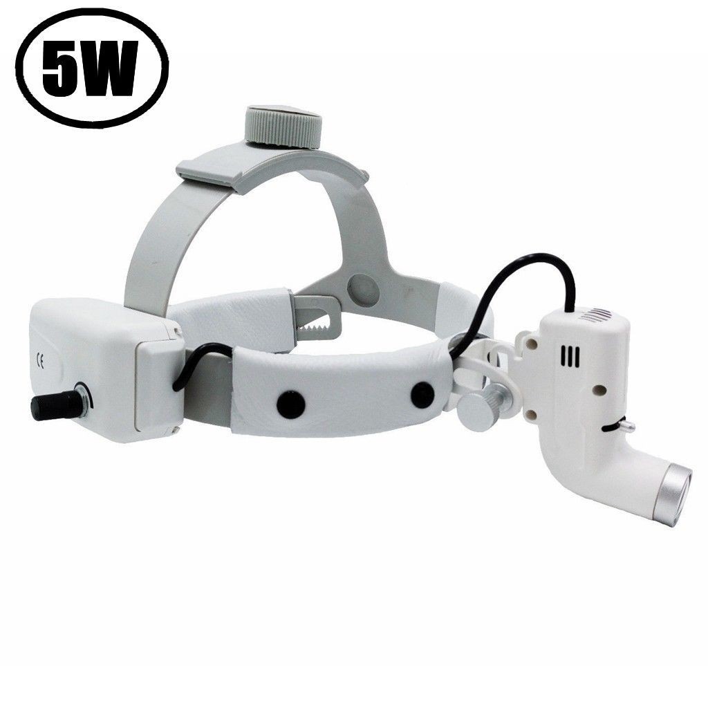 5W Dental Surgical LED Head Light Headband Headlight Good Light Spot ENT White