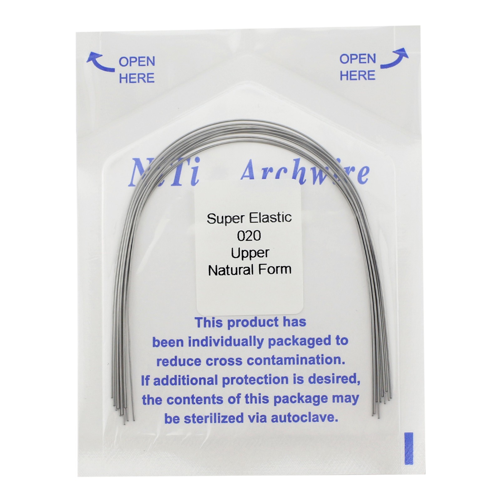 Arcos de Dental Ortodoncia Archwire Super Elastic Wire Natural Form Round 100PC