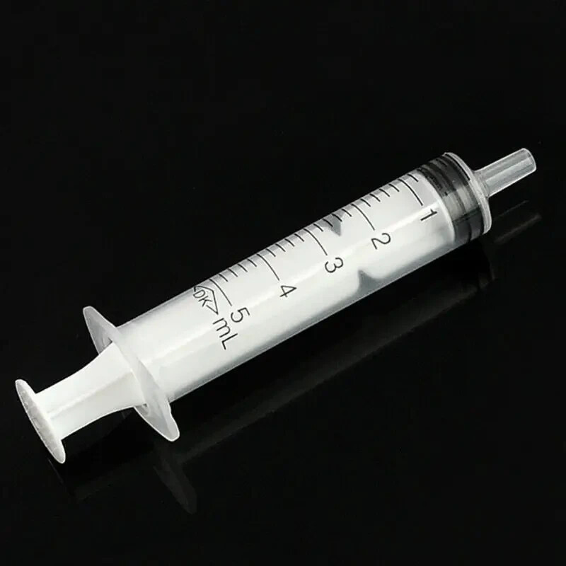 5pcs Plastic Syringe for Dog & Cat, Syringes for Liquid Medicine 5 ml or 10 ml