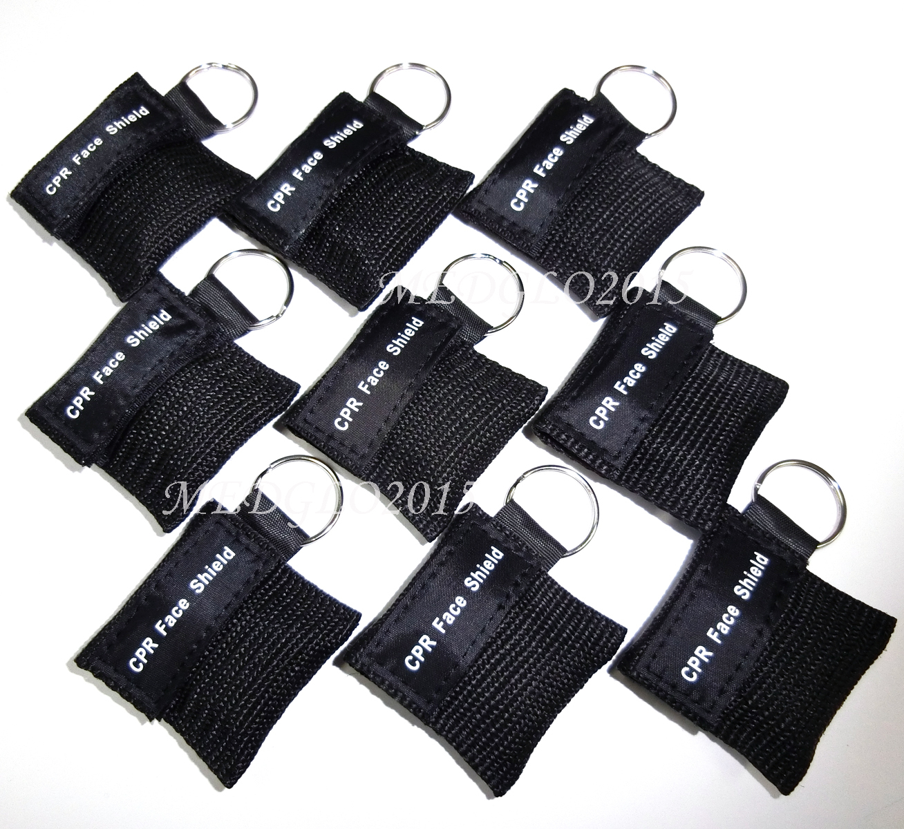 100pcs KEYCHAIN POUCH CPR MASK FOR FIRST AID TRAINING SINGLE USE CPR FACE MASK