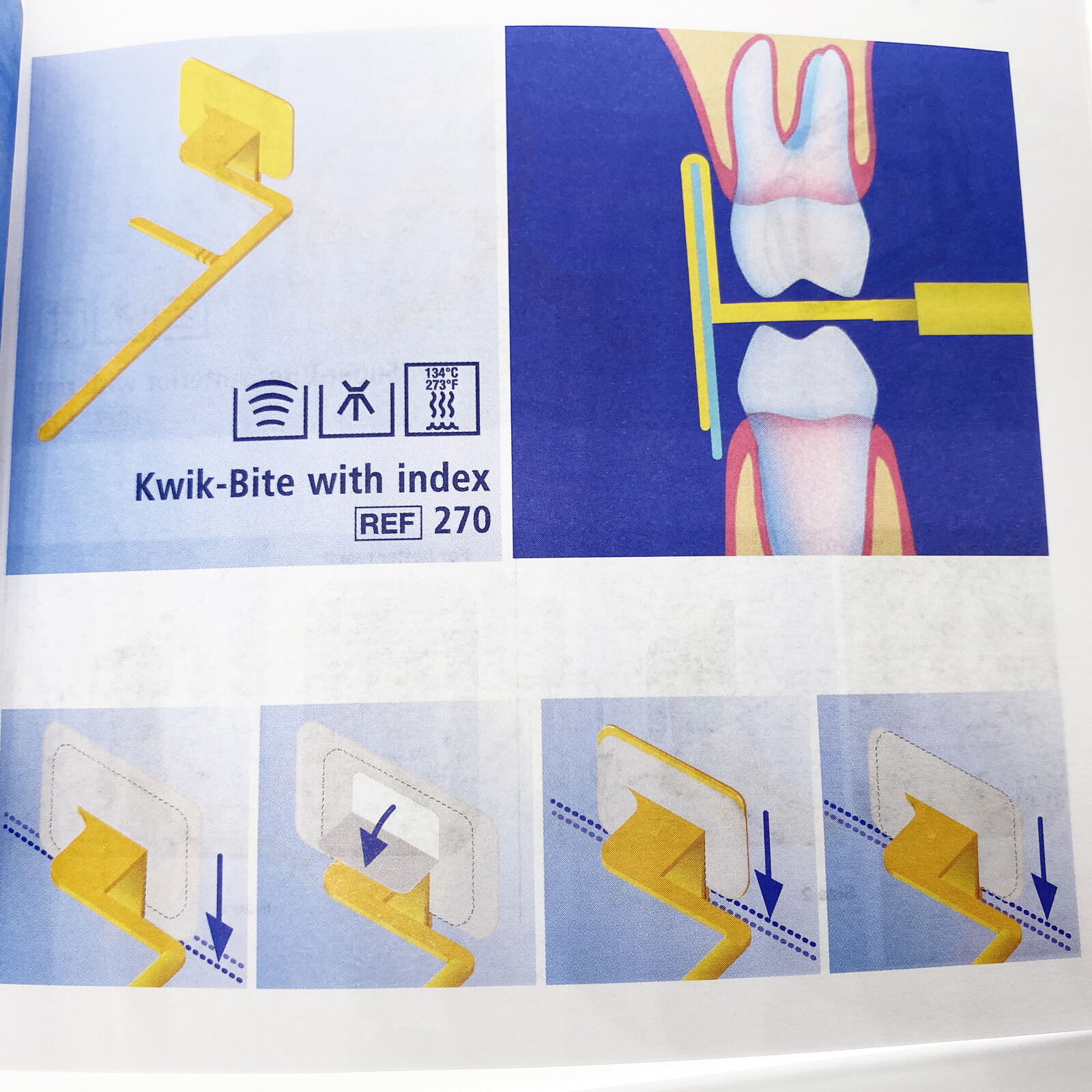 X-Ray holders 15 kwik-bite with index 270 Hawe Solutions Dental Fresh