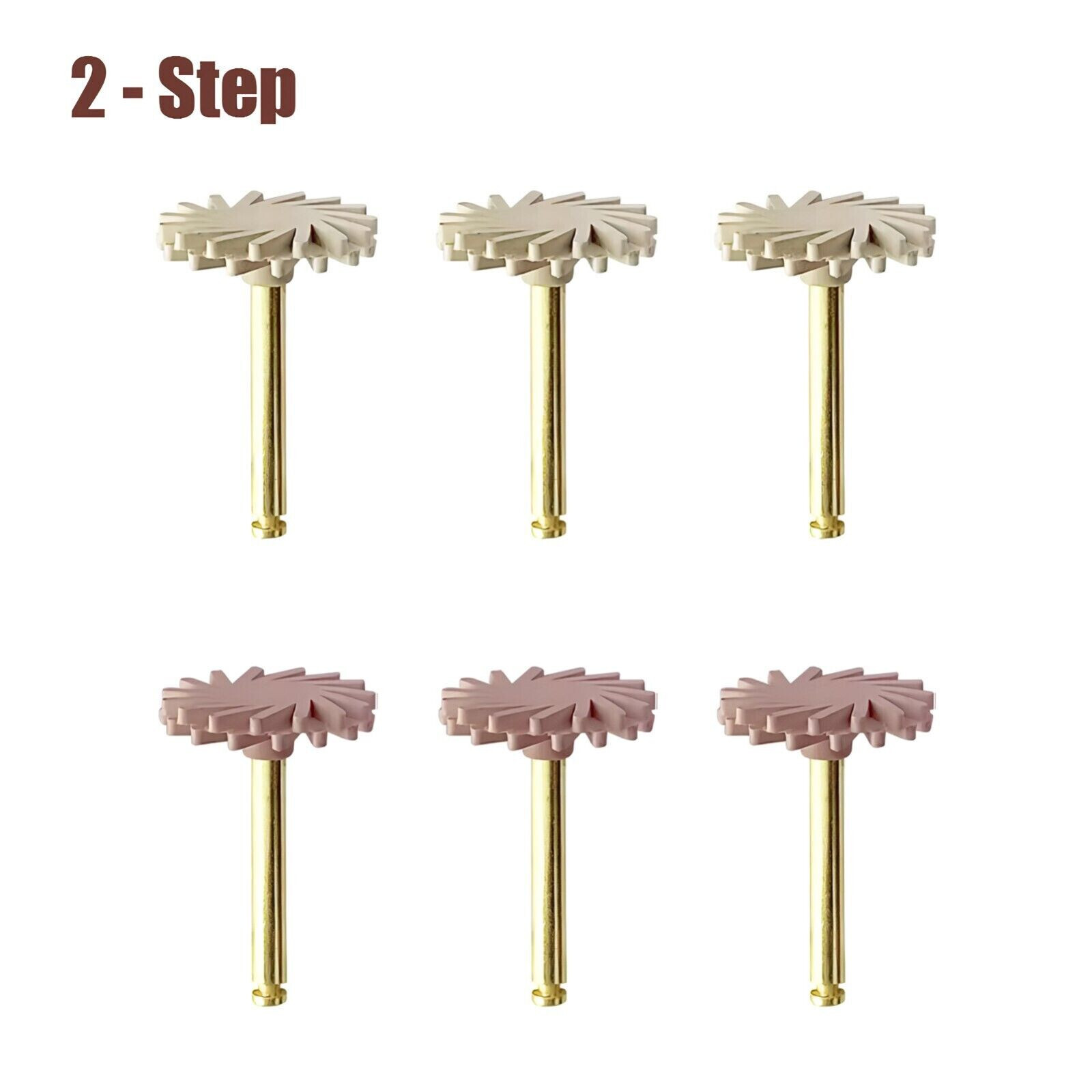 Dental Composite Polisher Resin Rubber Wheel 2-Step Polishing System RA Disc 14m