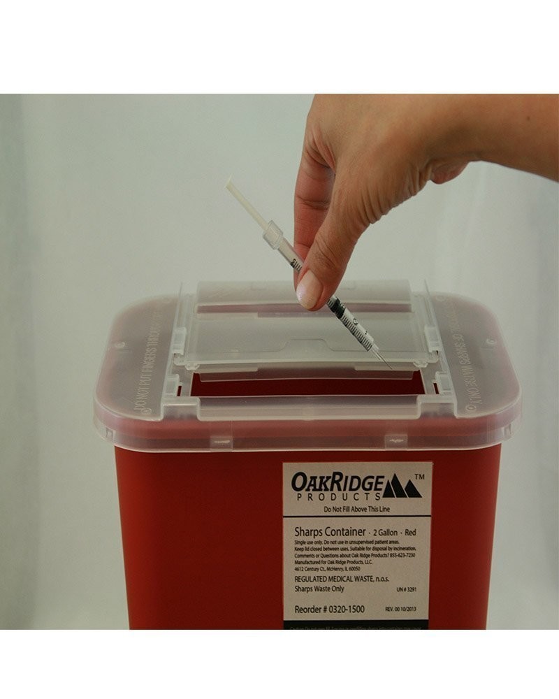 Compact 2 Gallon Sharps Container for Medical Facilities