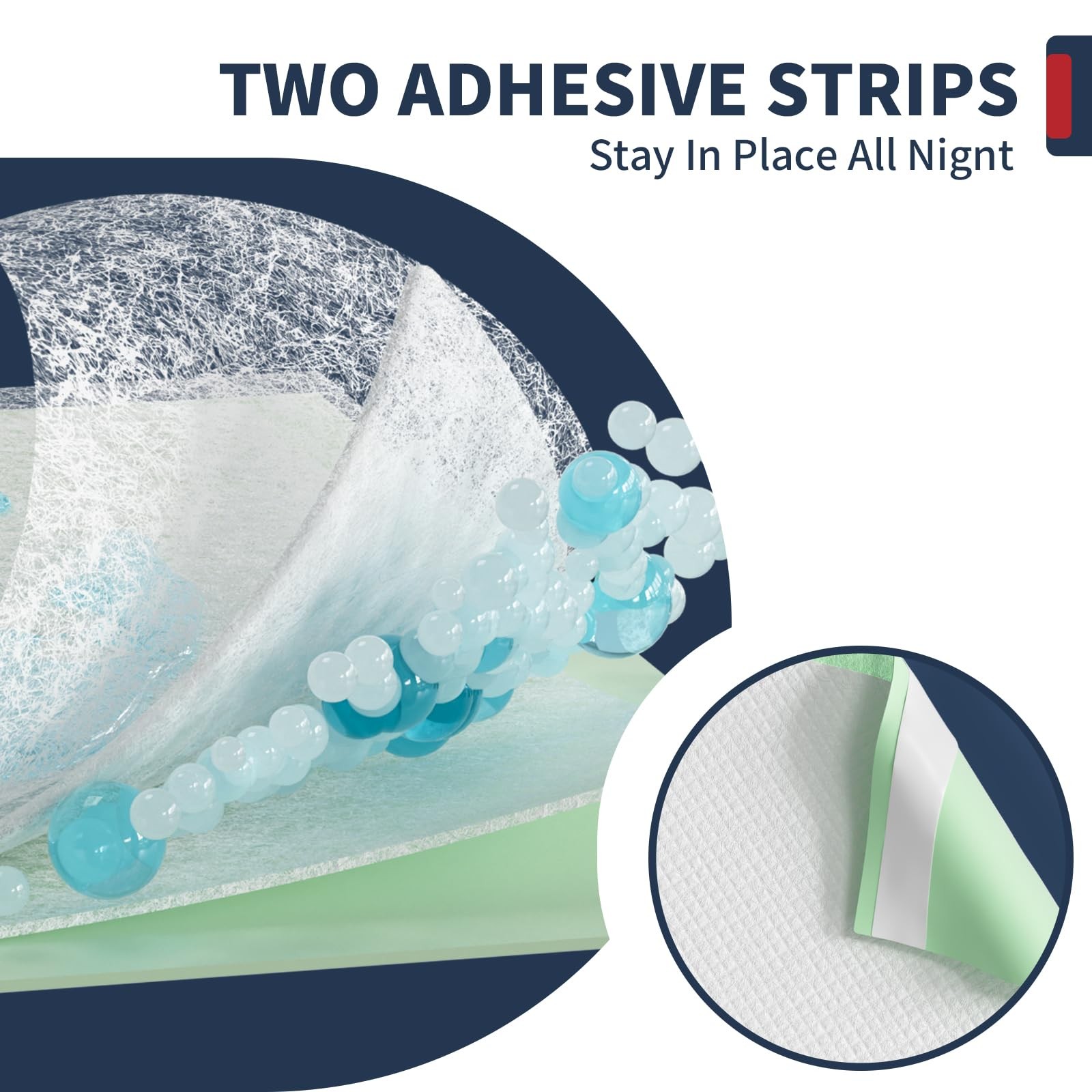 Biggmed Extra Large Bed Pads Adhesive Strips 40 X 36 Disposable Underpads For
