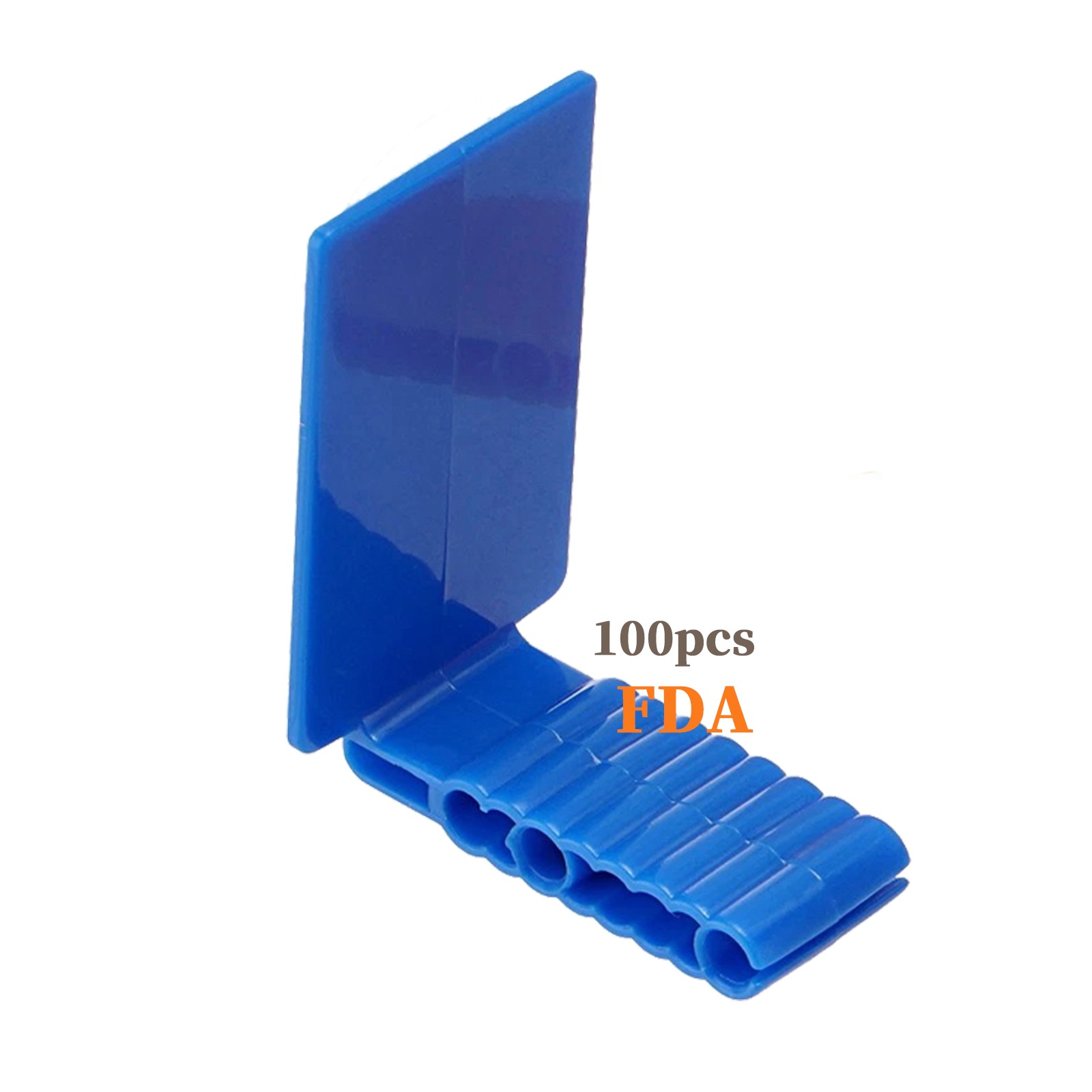 100pcs Dental Sensor Holder self-adhesive Dental X-Ray Positioning Anterior Blue