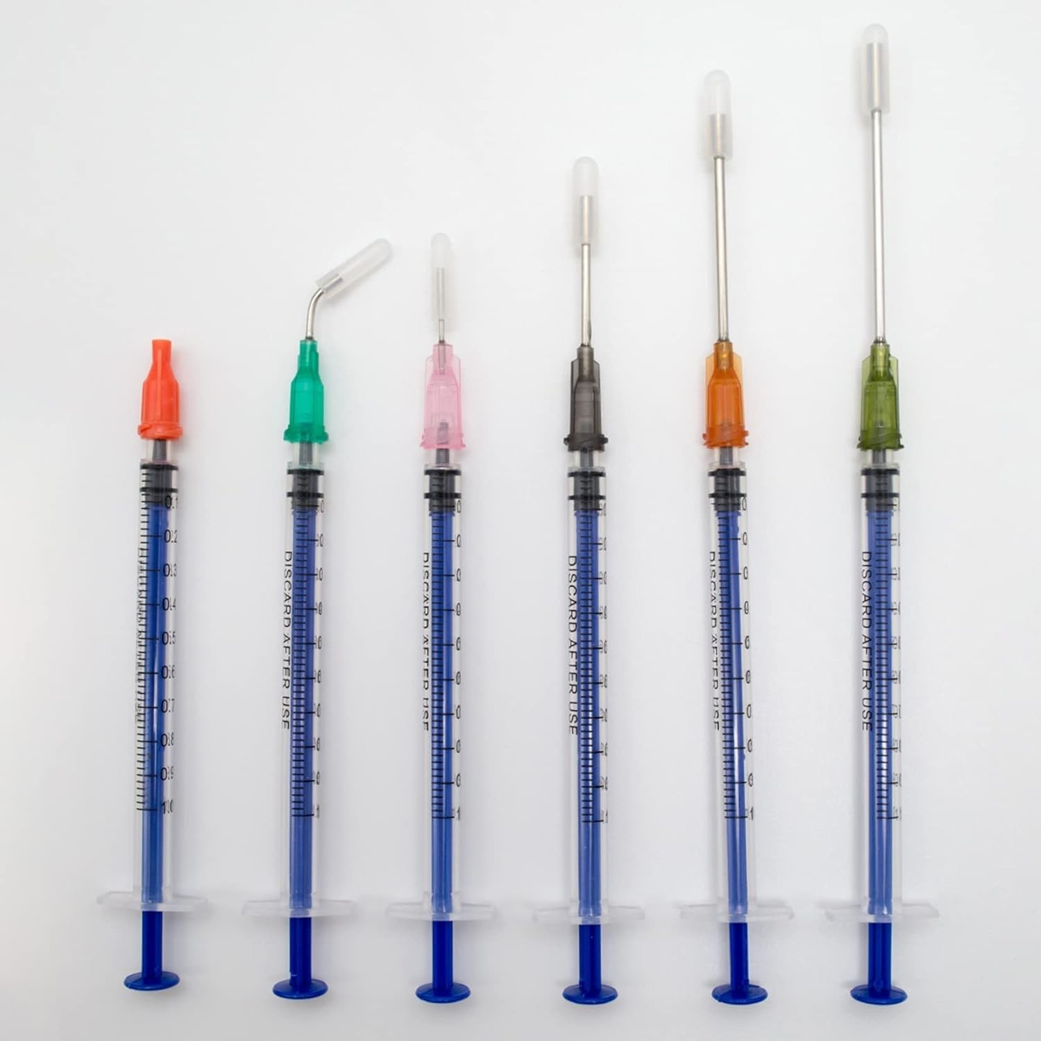 Glue Applicator Syringe with Blunt Tip Needle and Cap, for Liquid, Glue, Ink, Pe