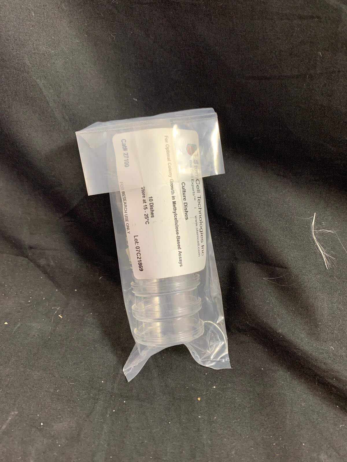 STEMCELL TECHNOLOGIES INC. Clear 35mm Culture Dishes 27100 10/Pack