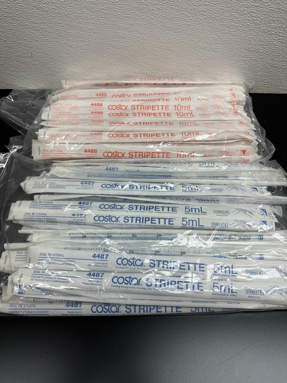 Costar REF 4487 / 4488 Serological Pipetts 5mL / 10mL Lot