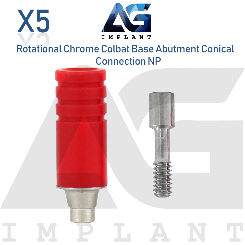 5 Chrome Cobalt Base Rotational NP Conical Connection With Screw 2.25mm
