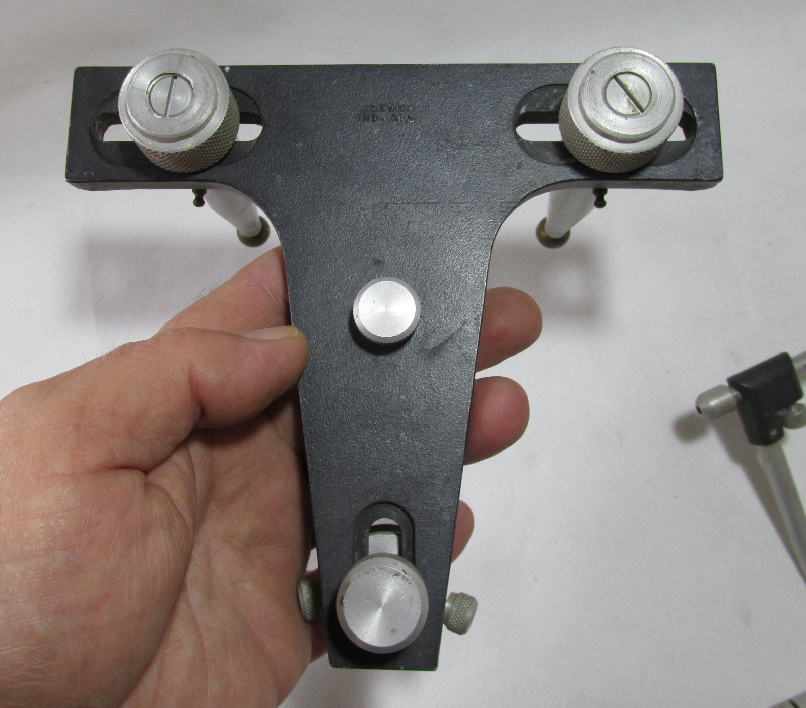 NICE USED SEMI ADJUSTABLE SPECIAL DENTAL ARTICULATOR «ESCUDO» MADE IN ARGENTINA