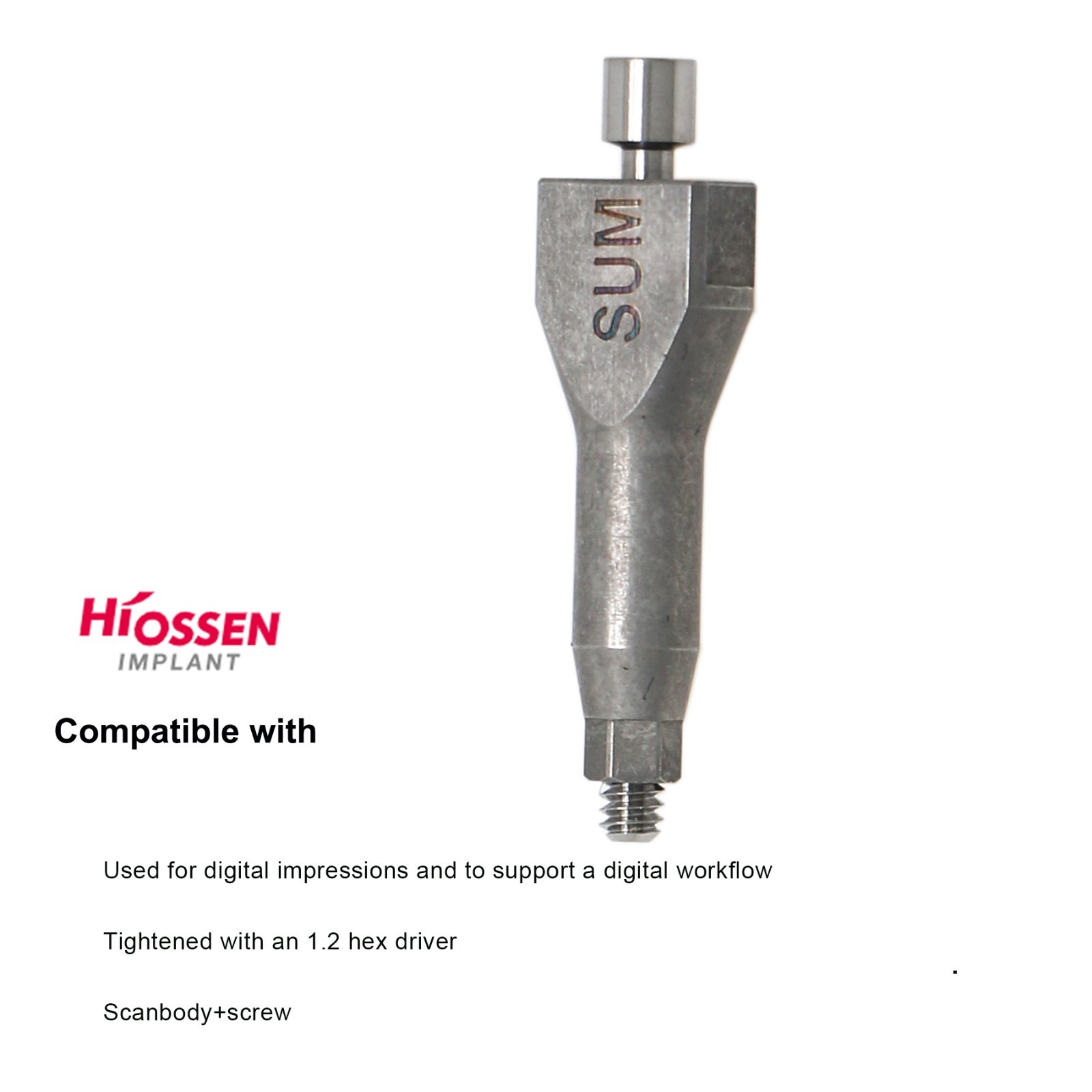 Mini/Regular Open Closed Tray Impressions Coping Analog Scan Body For Hiossen ET