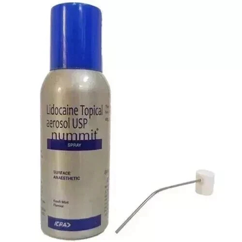 1 BOTTLE ICPA Nummit Topical Anesthetic Spray (FREE SHIPPING) 2028EXPIRY…….