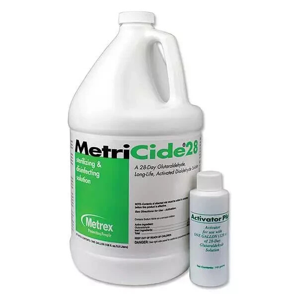 Metrex MetriCide Plus 28-Day glutaraldehyde Solution 1 gallon-with Activator