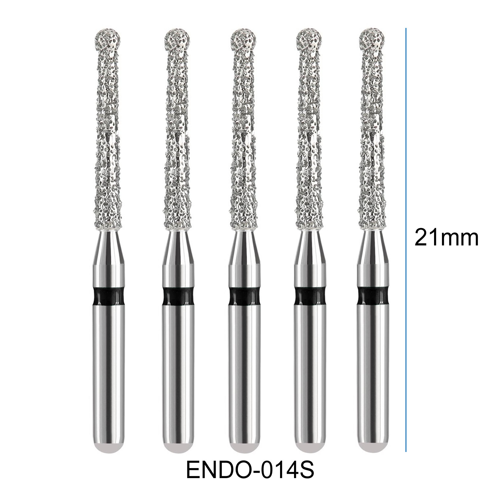 5Pcs Dental Diamond Burs Endo Access Bur Open Preparing Pulp Cavity Bur NEW