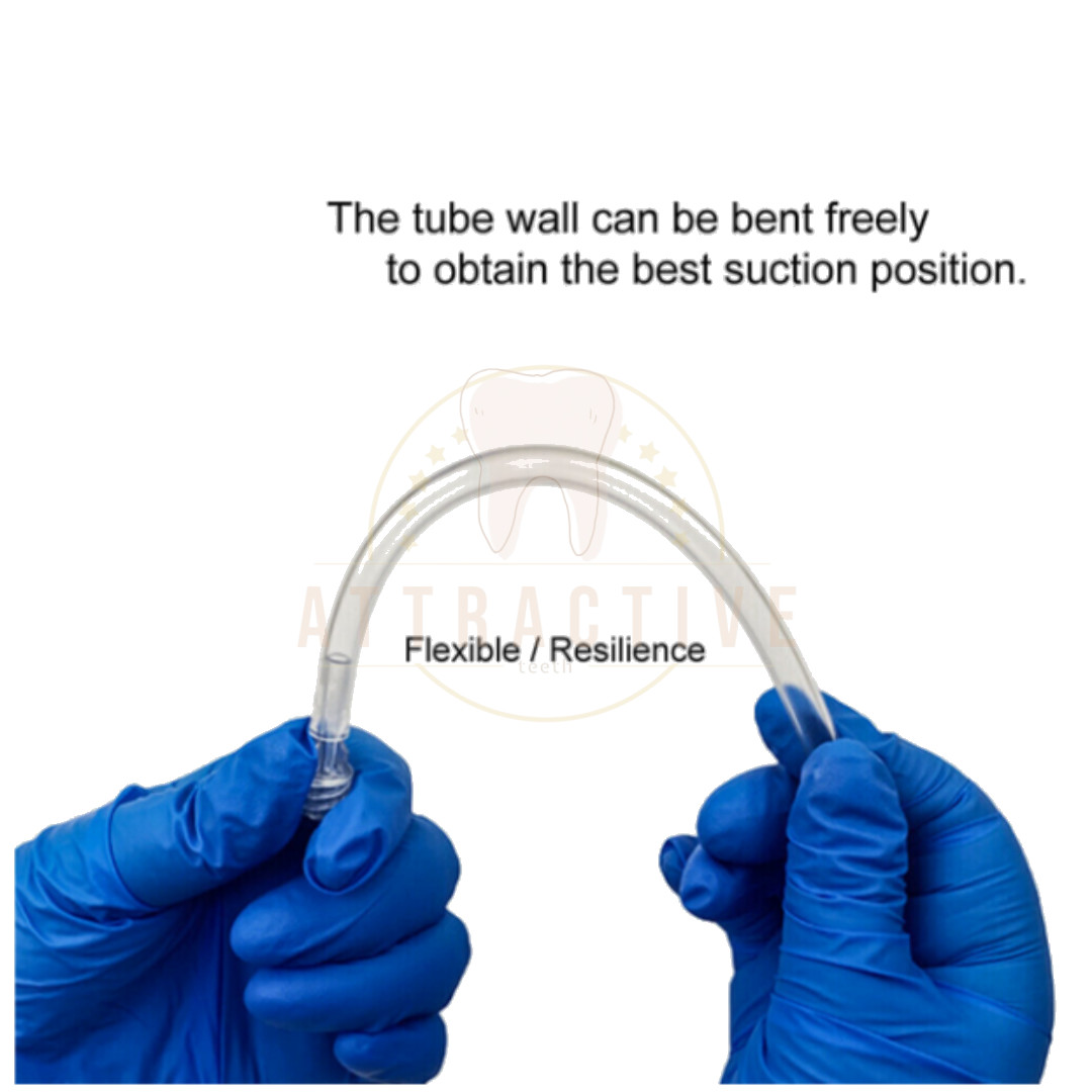 Dental Disposable Saliva Ejector Aspirator Suction Pre-bent Irrigation Tips