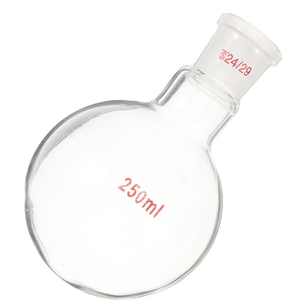 1Pcs Assorted Color Glass Flask Durable Single Neck Round Bottom for Lab Storage