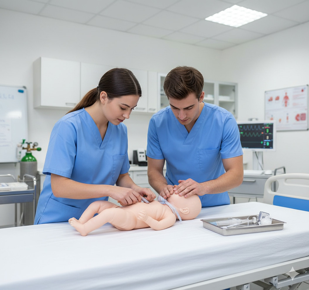 Tracheostomy Care Infant Model for Nursing & Medical Training | Pediatric Airway