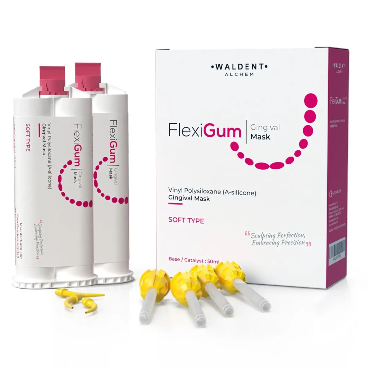 Waldent FlexiGum Gingival Mask 50ml x2 Pack Dental Mask for Gum Contouring