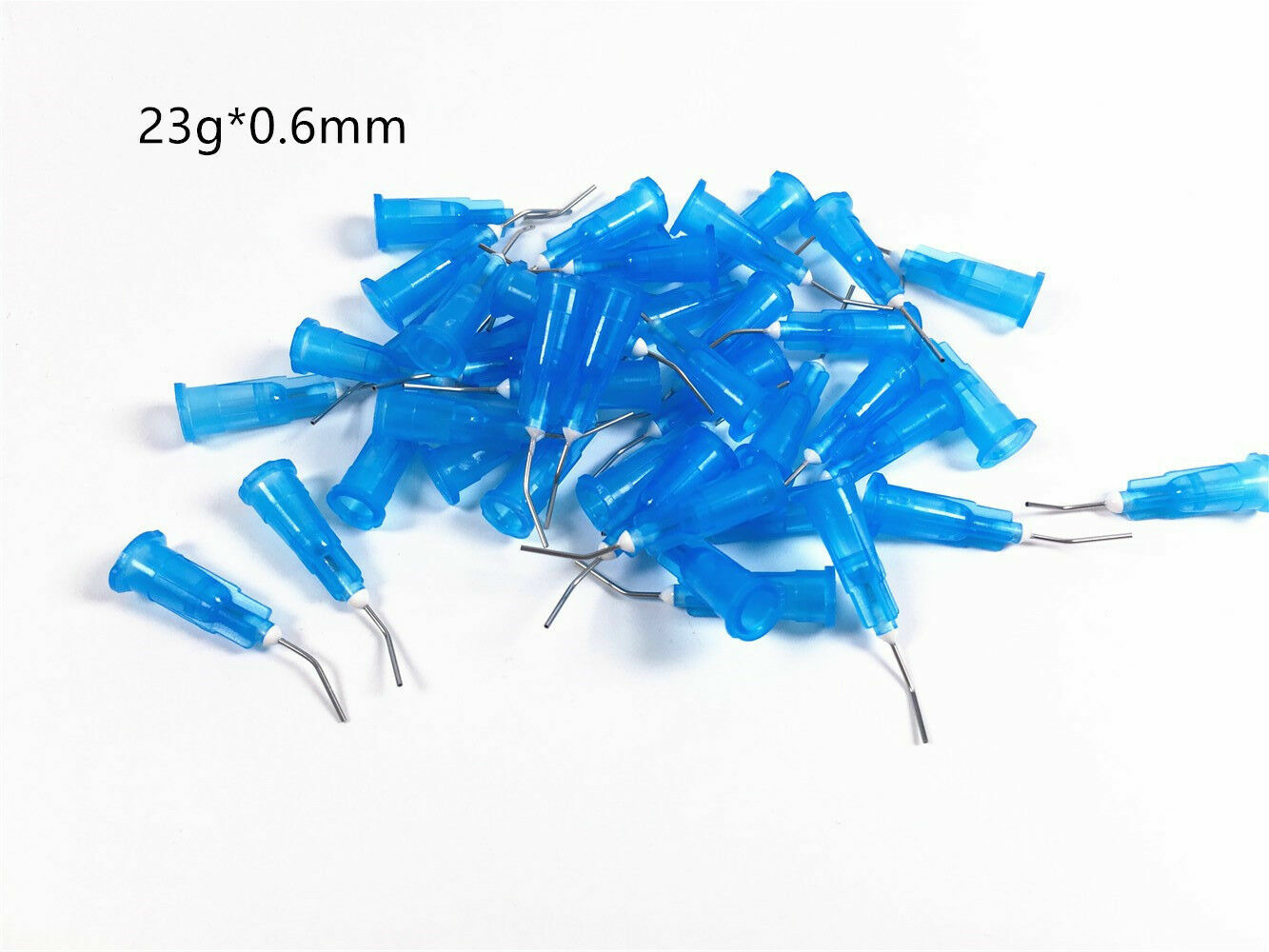 Disposable Safety Prebent Irrigation Needle Tip Flow Resin Conveyor Tips 8 Sizes