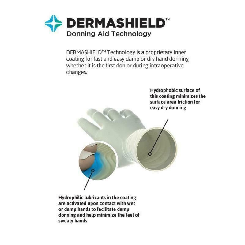 *200-Pair* Ansell Encore Dermashield Micro Latex Surgical Size-9.0 Glove 5787007