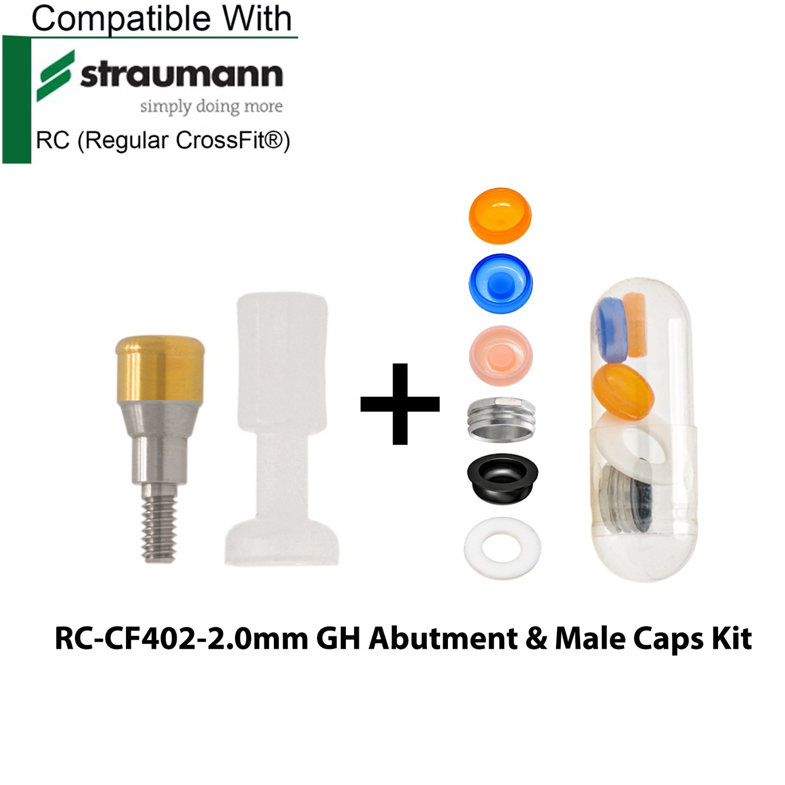 Dental Overdenture Locator Abutment 1-5.0mm GH Fits ITI Straumann NC/RC Implants