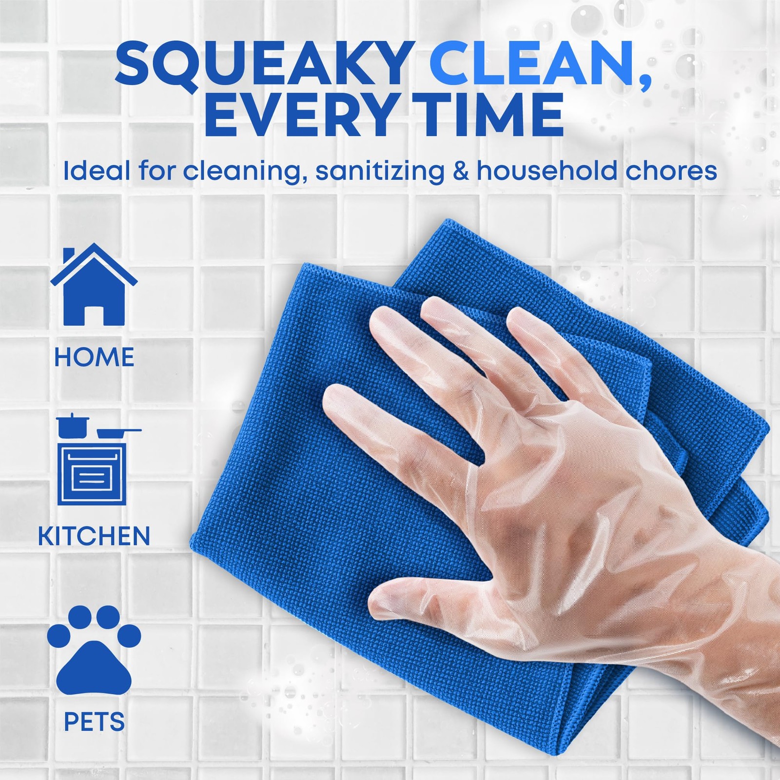 600 Pack Disposable Food Service Gloves, BPA & Latex-free Hdpe, Clear