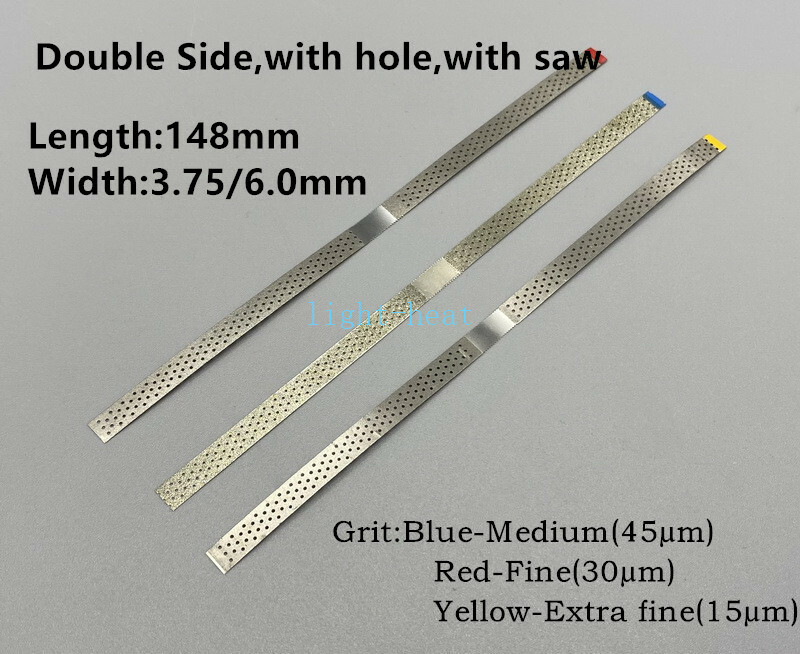 Dental Polishing Stick Polish Strip Diamond Sanding Surface Double Side Polish