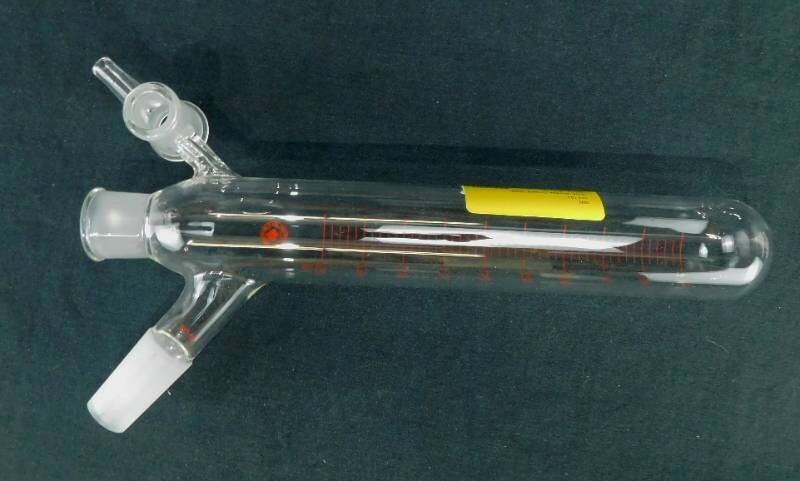 250mL Graduated Schlenk Storage Tube – 24/25 Outer, Top 24/40 Inner, Valve Inlet