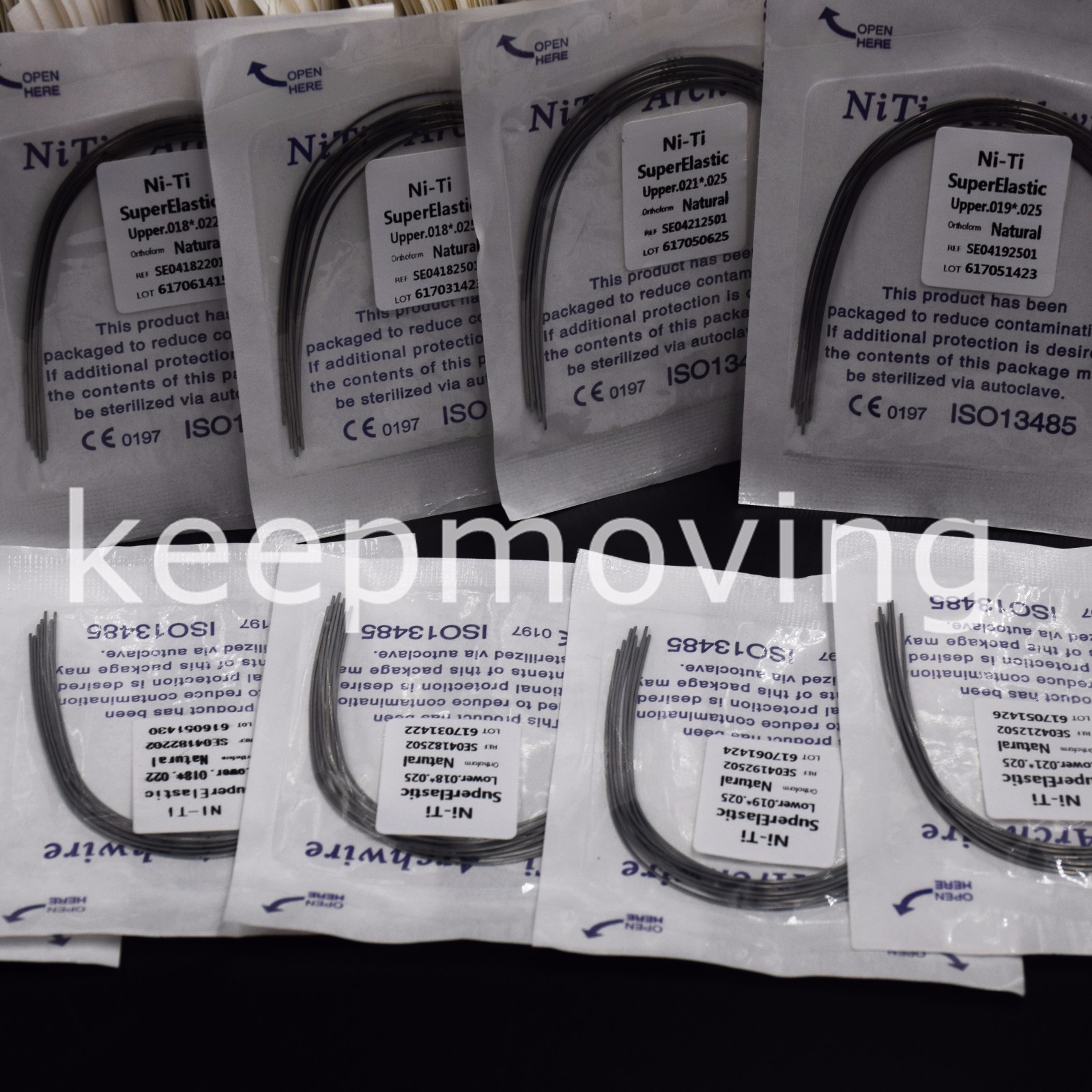 Super Elastic NITI Dental Rectangular Arch Wires Natural Upper/Lower All Size
