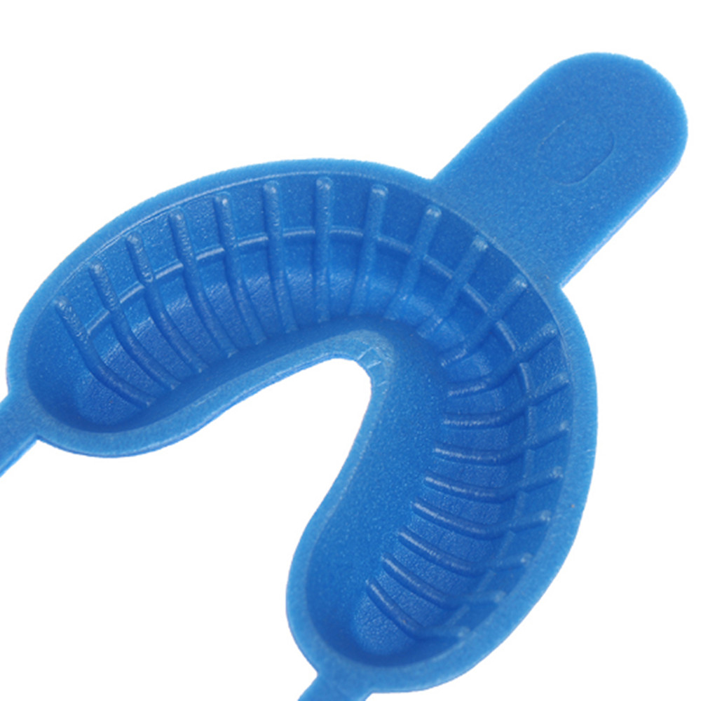 100 Pcs Dental Fluoride Full Arch Mouth Trays Dual Pack Disposable Large Blue