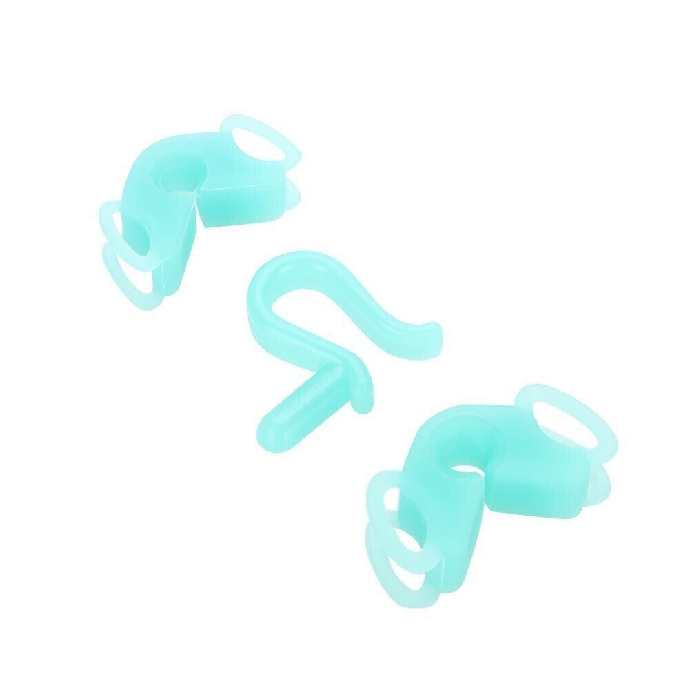 3 Pcs/Set Dental Silicone Bite Block Mouth Prop Autoclave 135 ℃ Sterilize Blue