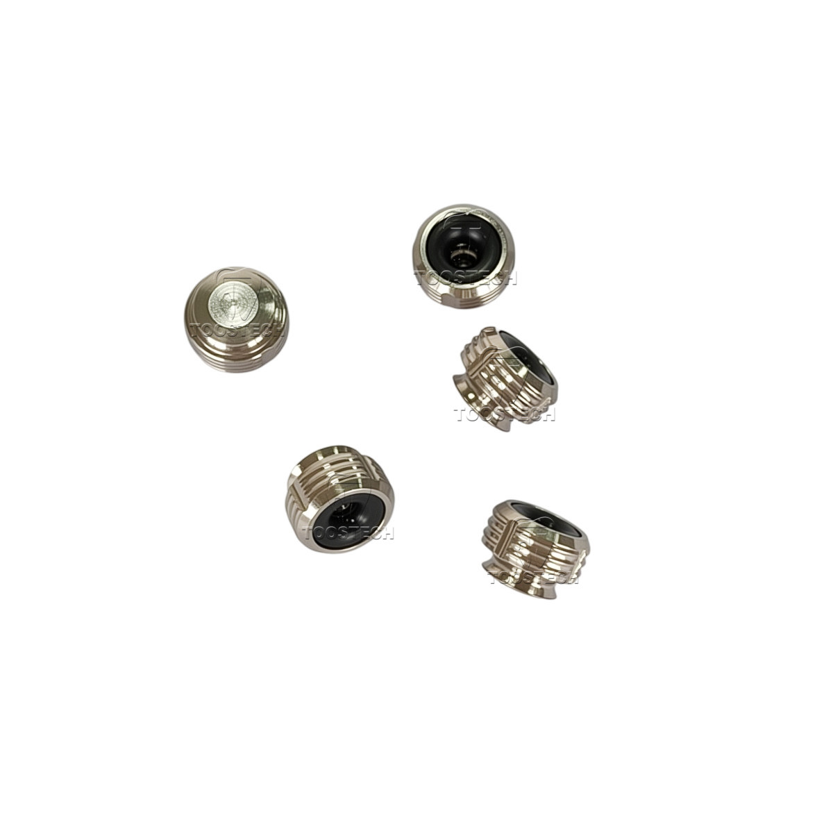 6pcs Dental O-Ring Retainer Cap Set for Ball Abutme fits to Den-tium superline